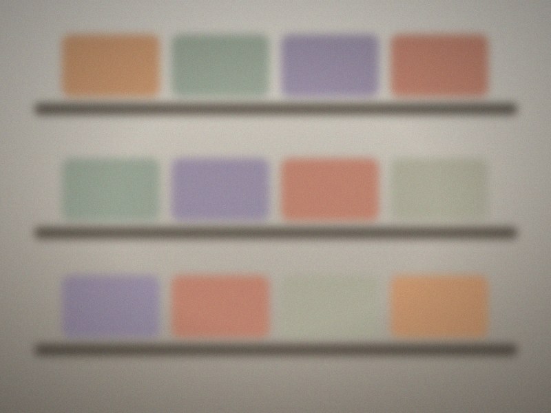 Labeled storage bins on garage shelving